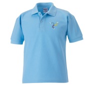 Henry Bloom Noble - Embroidered Polo - Sky Blue
